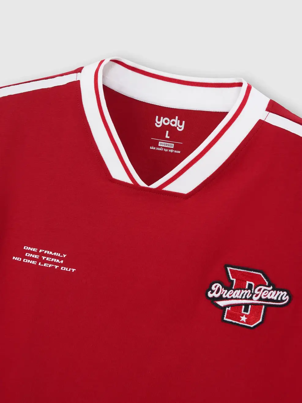 Áo Phông Cổ Tim Dream Team - Đỏ 026 - M