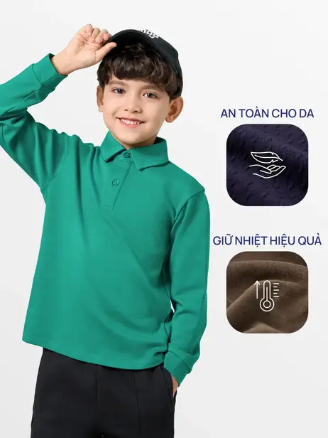 Áo Thu Đông Trẻ Em Có Cổ