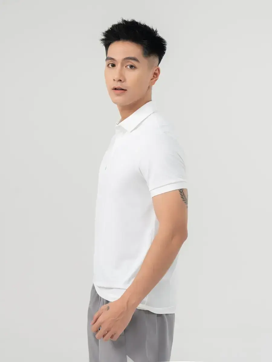 Áo Polo Nam Icecafe In Sườn(apm7423) - TRẮNG 030 - M