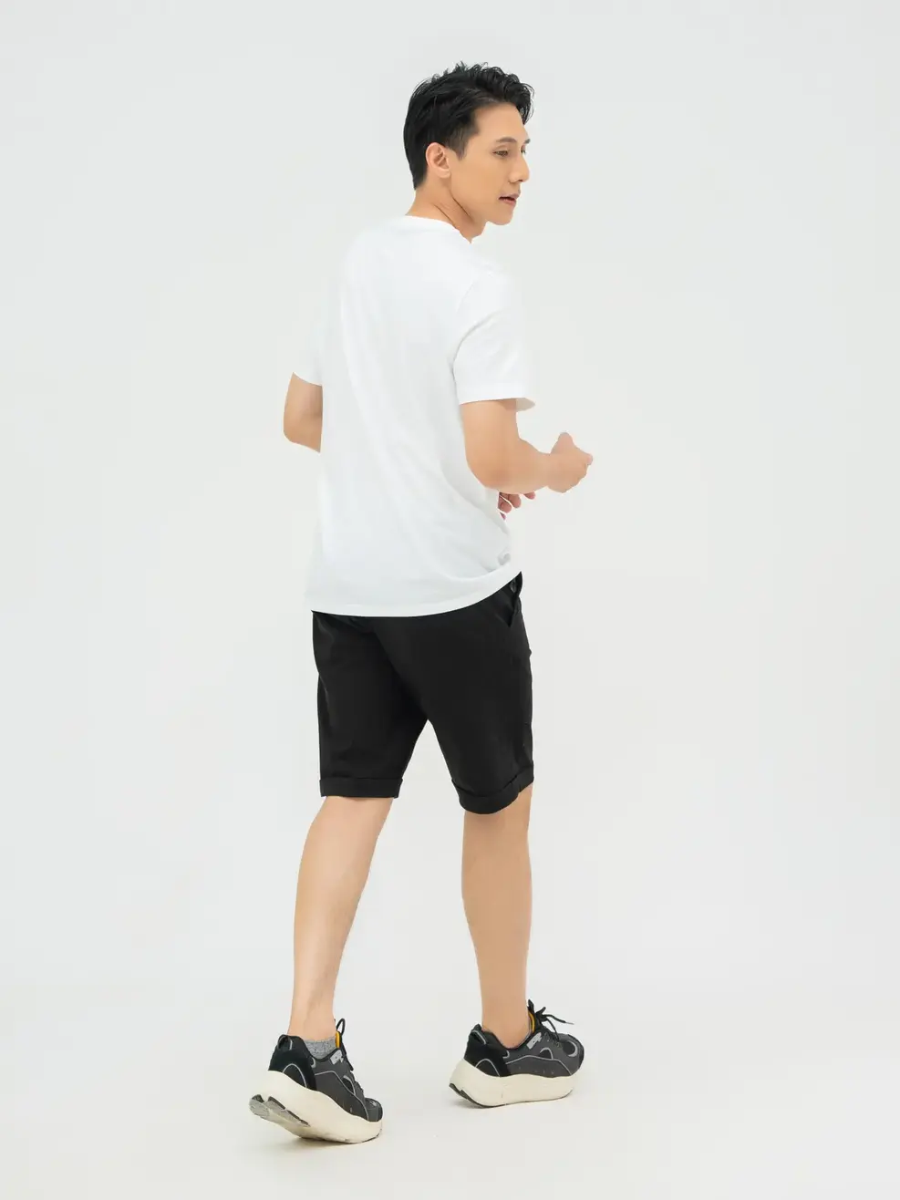 T-shirt Nam Dập Chữ Nổi Cotton Usa - Trắng 1 - M