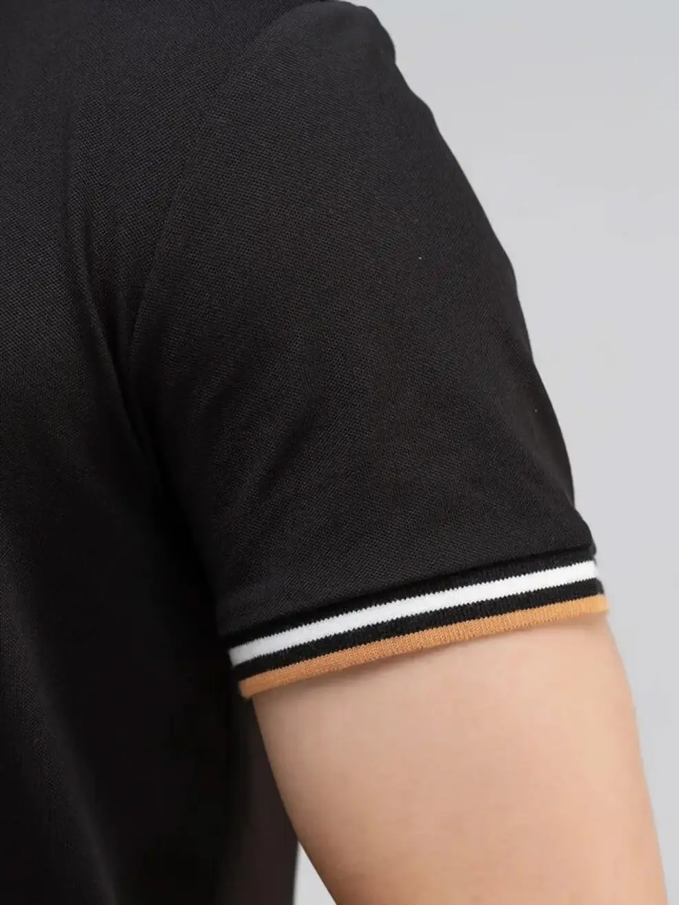 Polo phối bo 02 - Đen - M