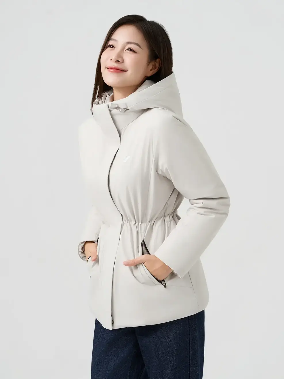 Áo Phao Vip Nữ Chần Ẩn Siêu Ấm -  Be 173 - S