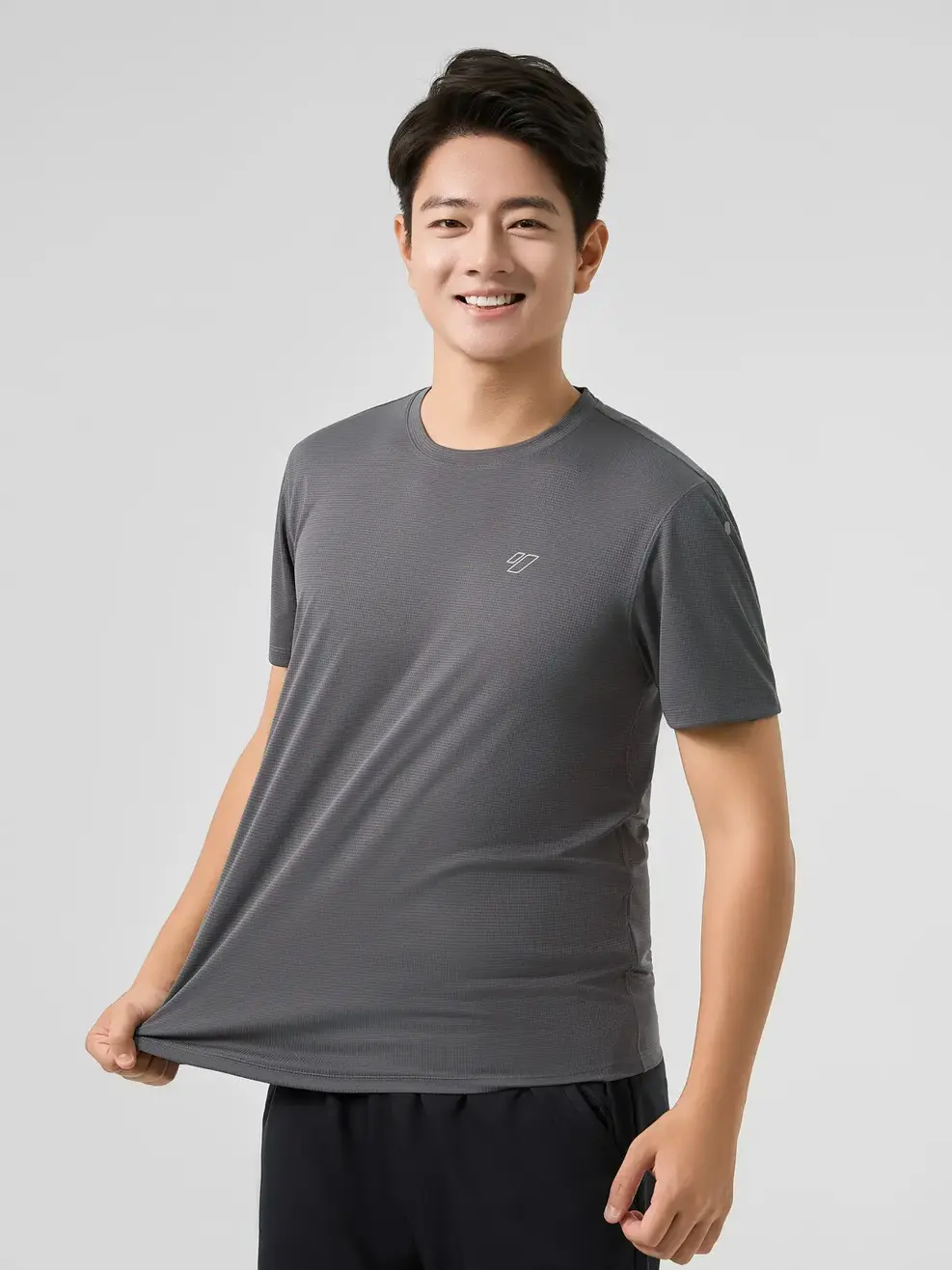 Áo Phông Nam Thể Thao Phản Quang - Than chì 006 - 3XL