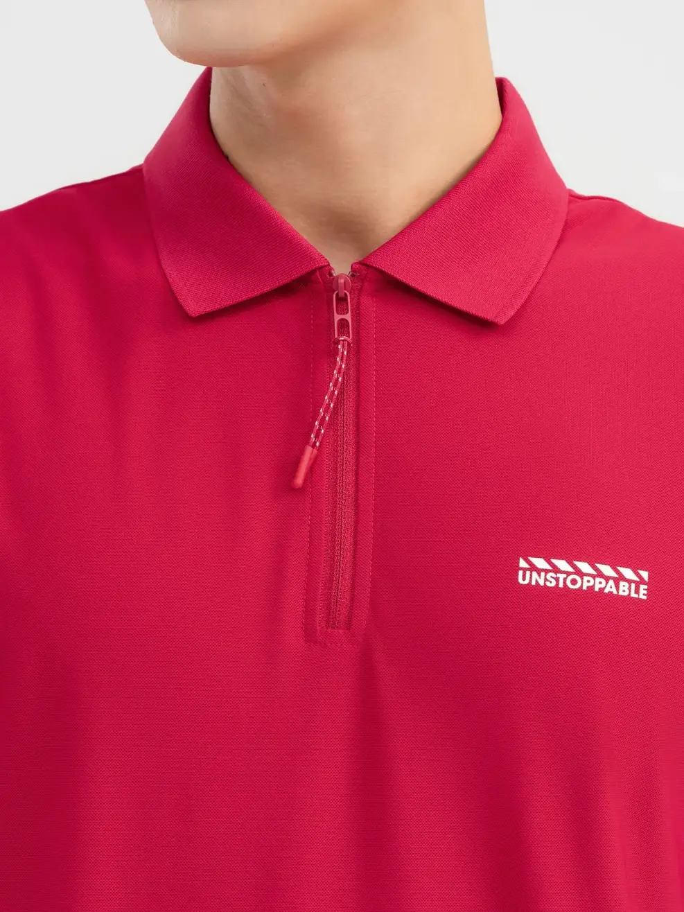 Polo Thể Thao Nam Airycool Nẹp Khóa - Đỏ - M