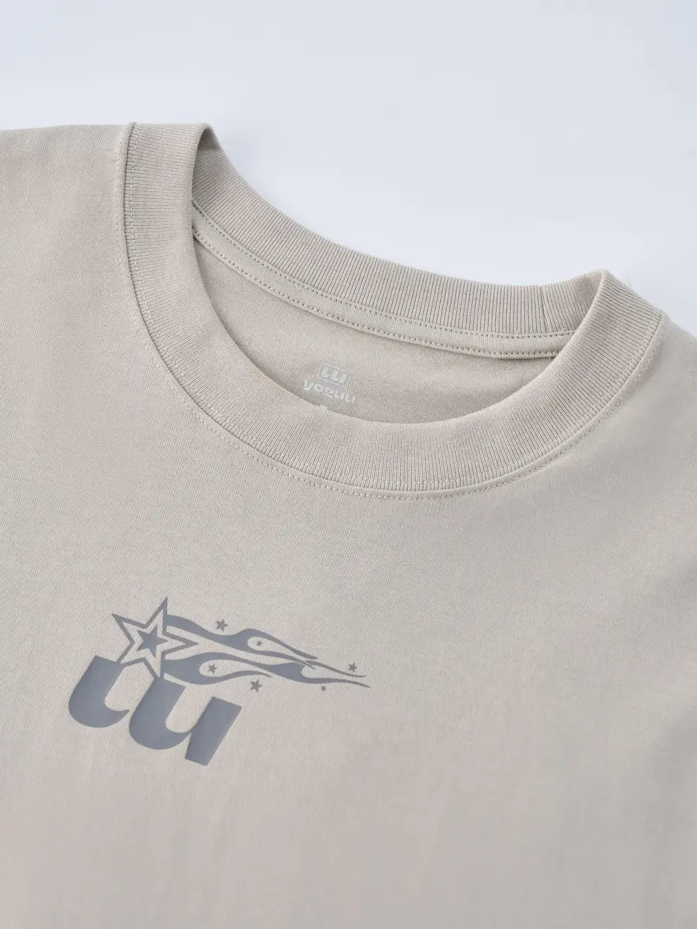 T-shirt Yoguu New Style - Ghi nhạt - 0