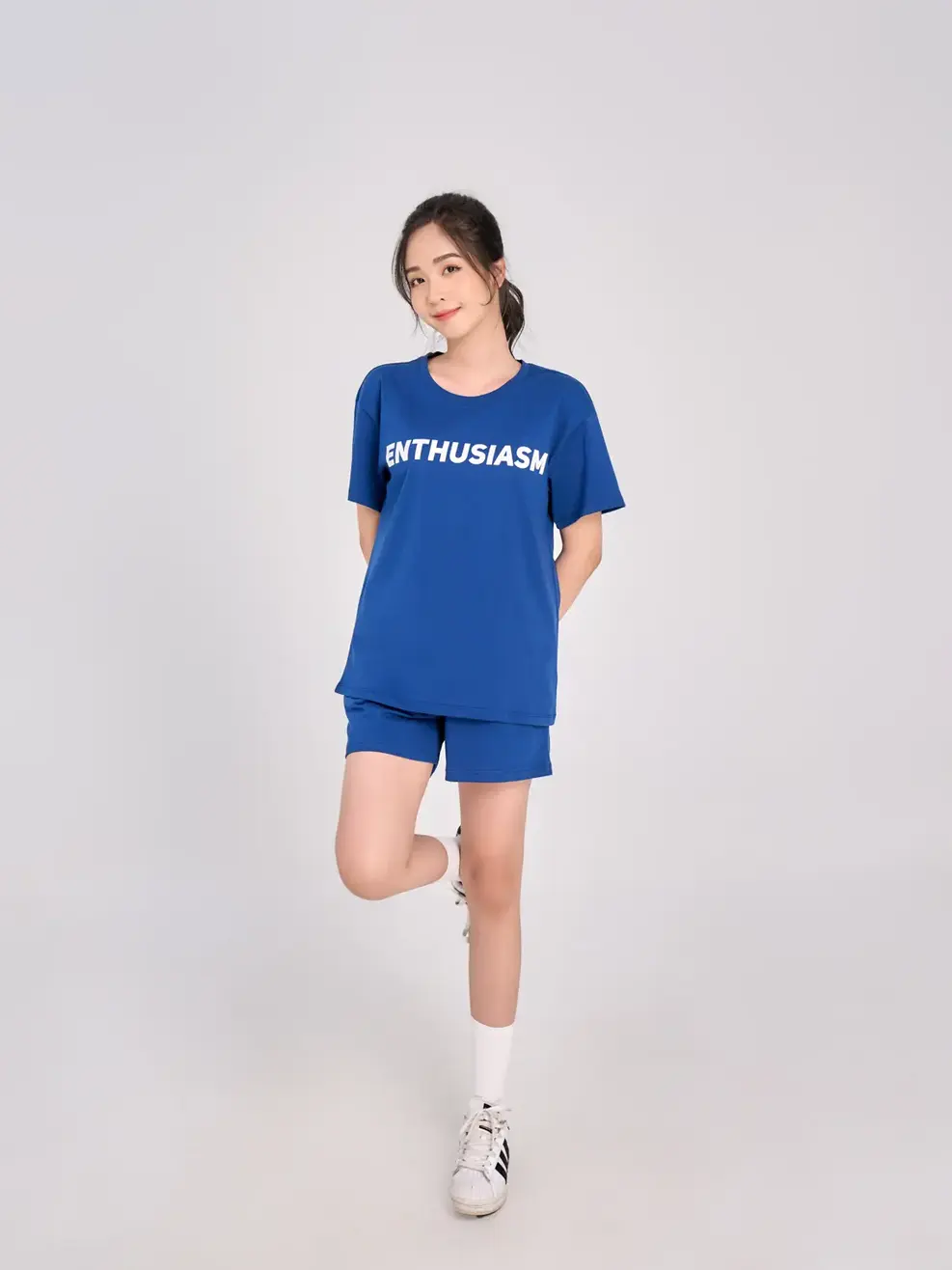 Bộ đồ nữ ENTHUSIASM - Xanh đậm - S