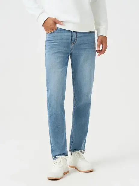 Quần Jeans Nam Baggy Mài Xước