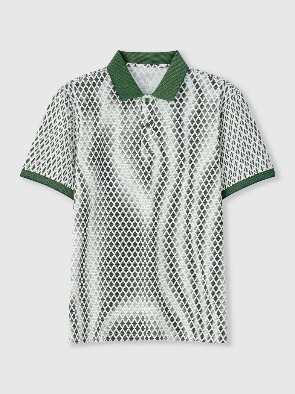 Áo Polo Nam Slim Họa Tiết In Tràn - Hoạ Tiết Xanh Lá 064 - S