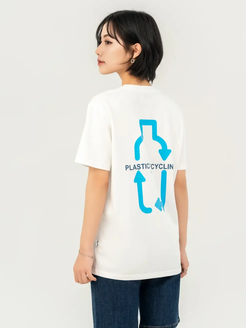 T-shirt Nữ Yody Recycle Việt Nam - Trắng 1 - S