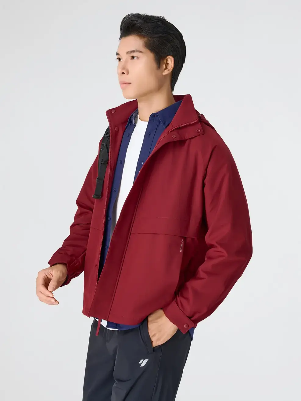 Áo Khoác Gió Nam 4c Plus Dáng Suông - ĐỎ 045 - M