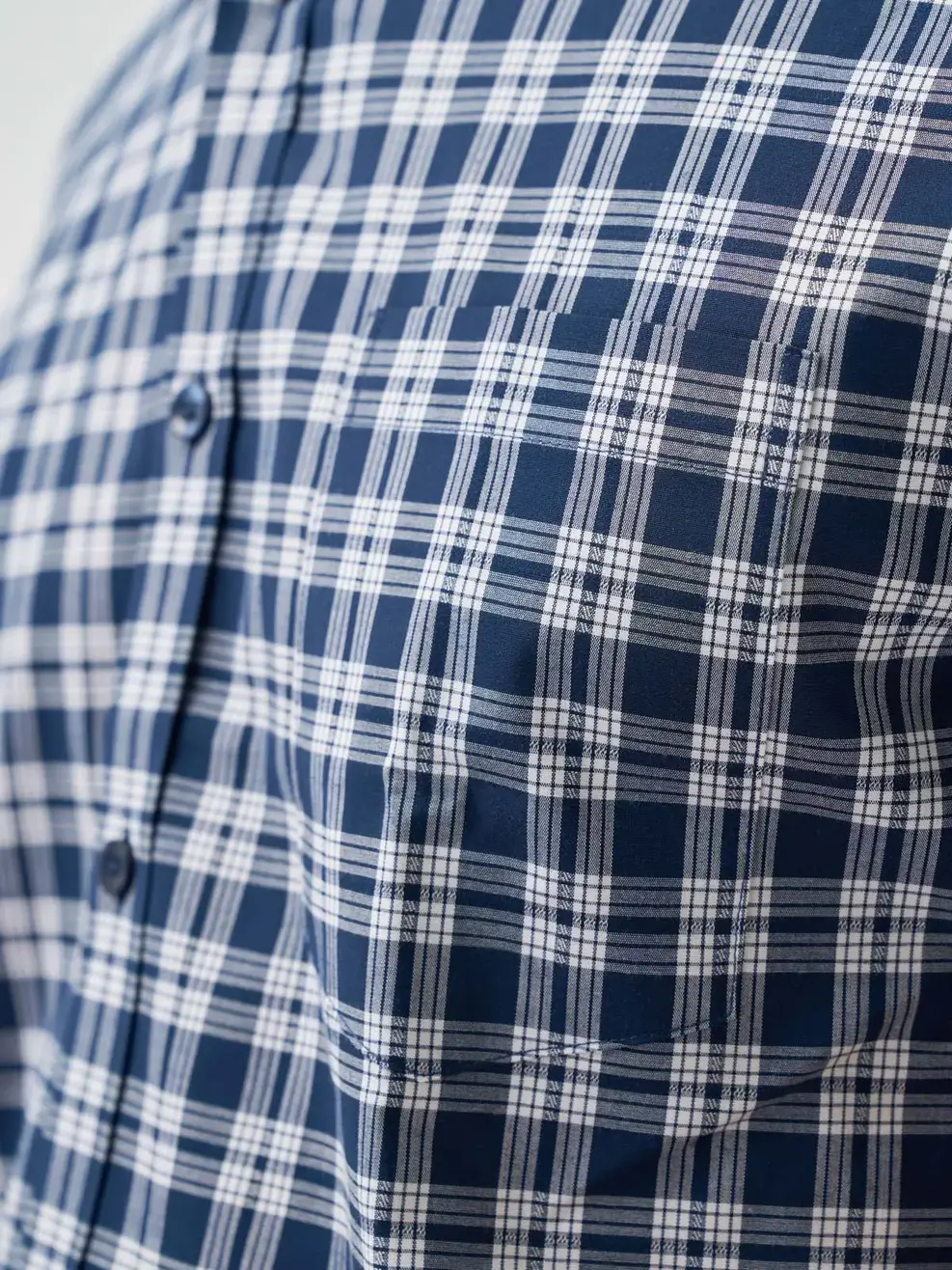 Áo Sơ-mi Ngắn Tay Nam Kẻ Caro - Kẻ tím than 123 - M