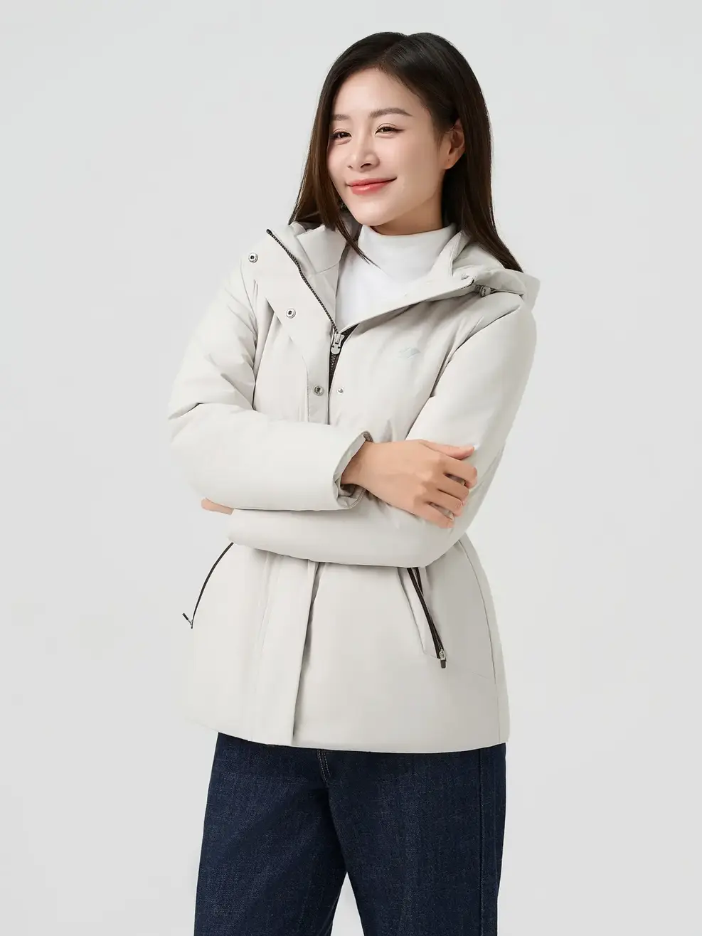 Áo Phao Vip Nữ Chần Ẩn Siêu Ấm -  Be 173 - S