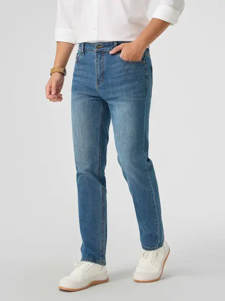 Quần Jeans Nam Ống Suông Co Giãn Thoáng Mát (QJM3071)