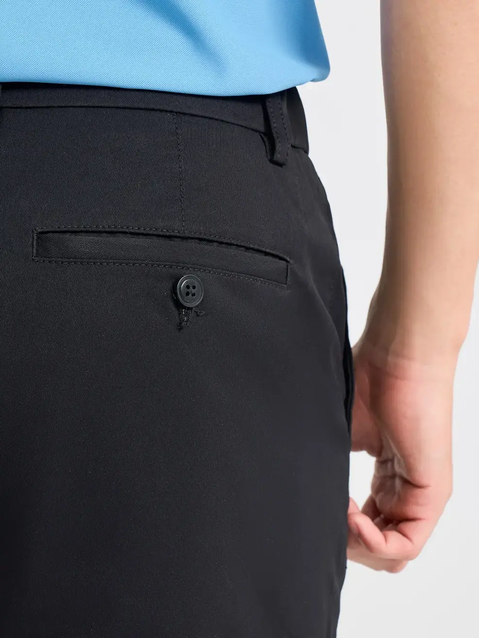 Quần Short Nam Cơ Bản Chun Cúc - Đen - 29