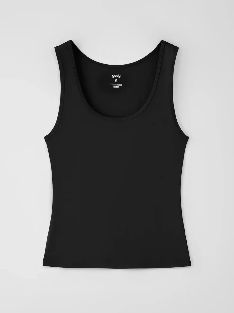 Áo 2 Dây Nữ Cổ Rộng - Đen - S