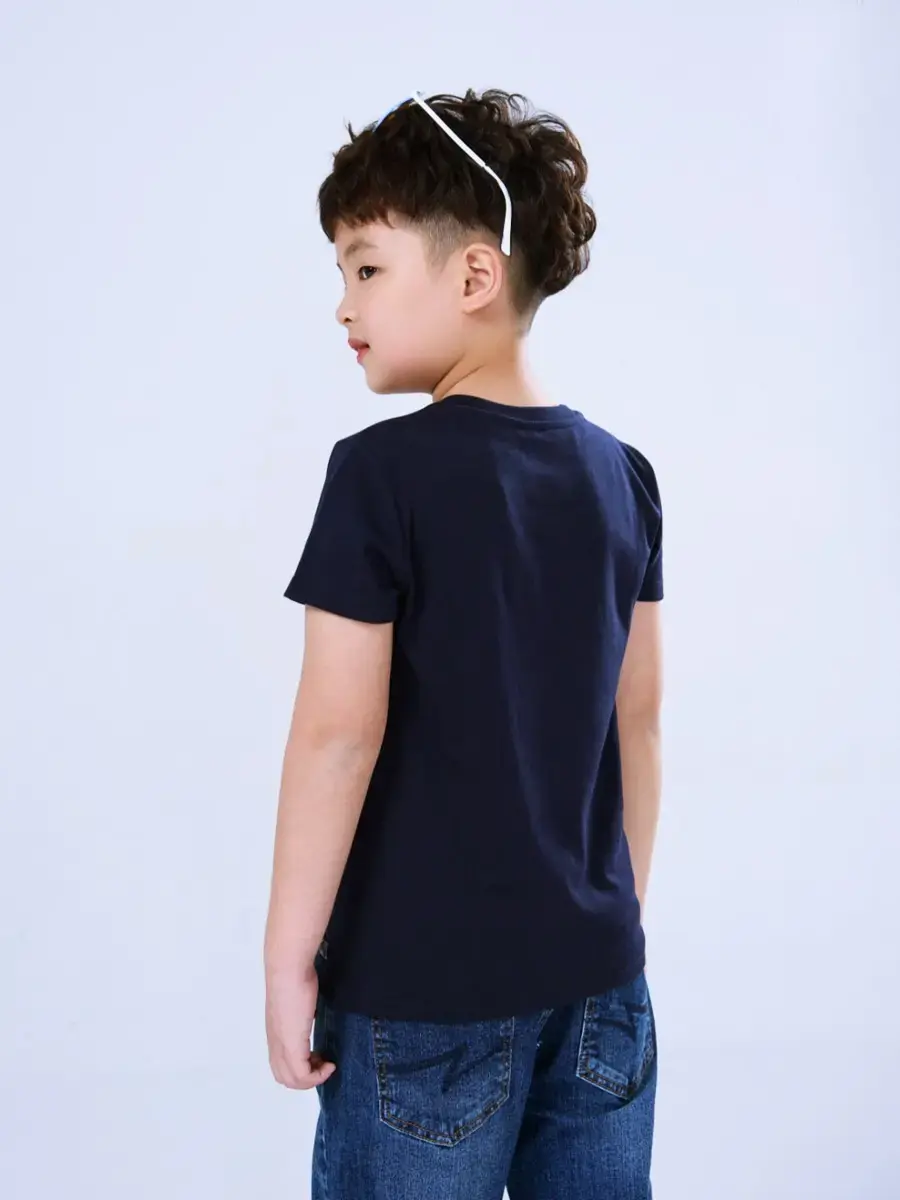 Áo kid lớn LOGO YODY - Tím than - 12
