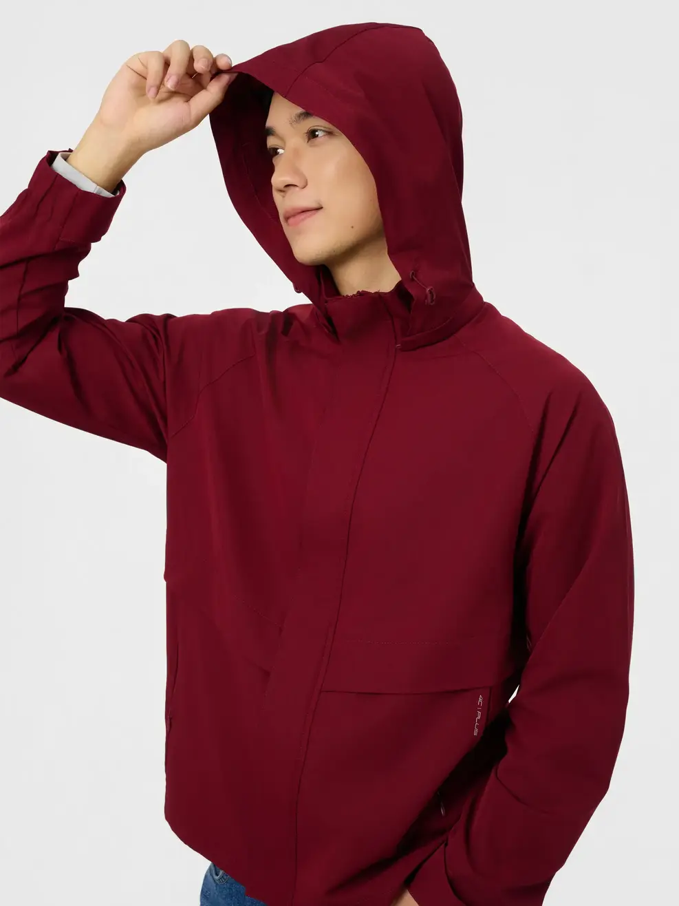 Áo Khoác Gió Nam 4C Plus Dáng Suông - ĐỎ 045 - M
