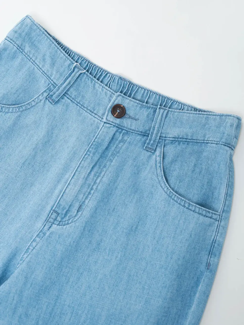 Quần Jean Nữ Giấy Tencel Baggy - Xanh nhạt - 25