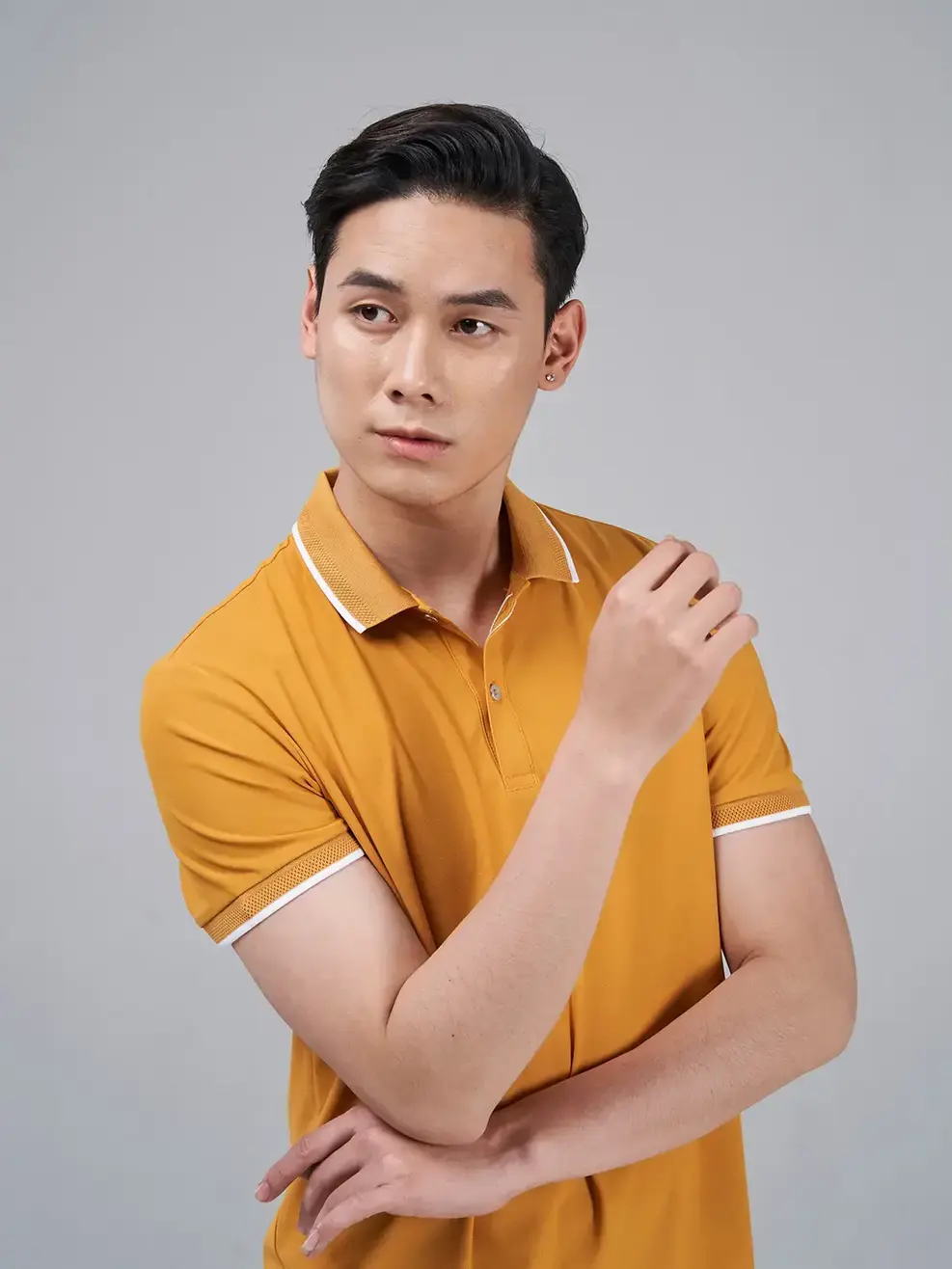 Áo Polo Nam Airycool Bo Quả Trám (APM5083) - VÀNG 018 - L