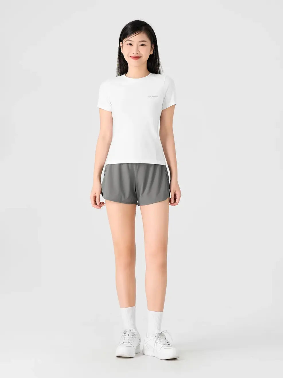 T-shirt Nữ Yody Sport - Trắng - XL