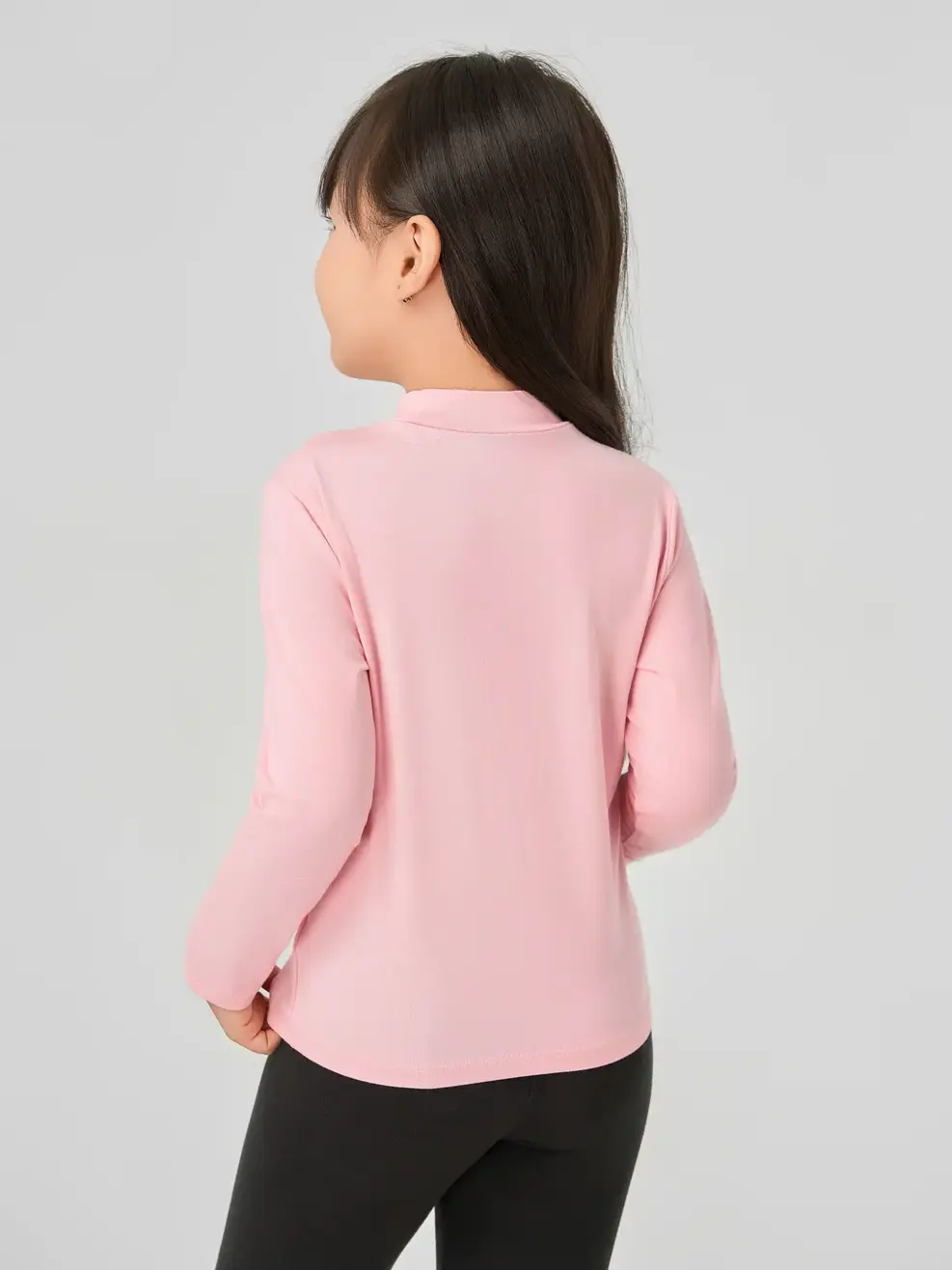 Áo CozyFit kid giữ nhiệt cổ cao-Hồng 125 - 104