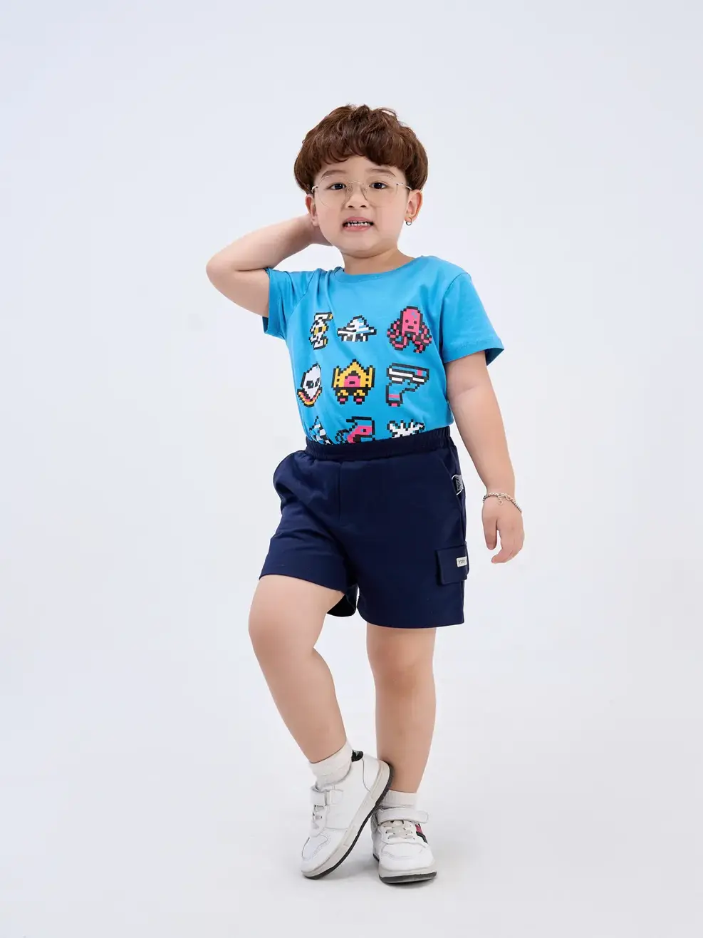 Sooc kid túi sườn - Tím than - 4