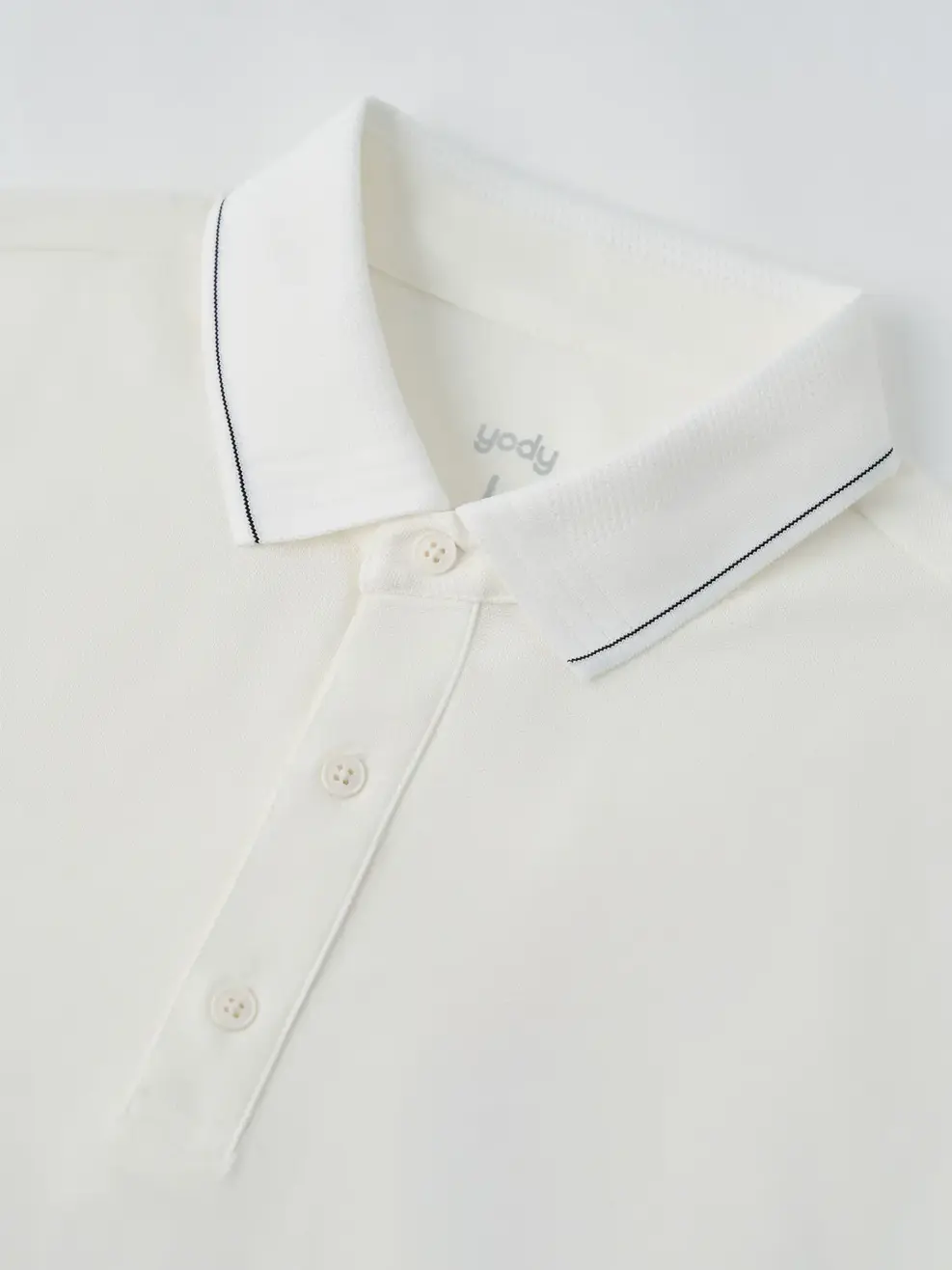 Áo Polo Nam Mắt Chim Cơ Bản Dáng Suông - Trắng 001 - S