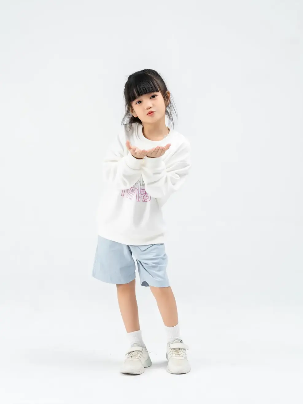 Áo nỉ trẻ em in MARS - Trắng - 2