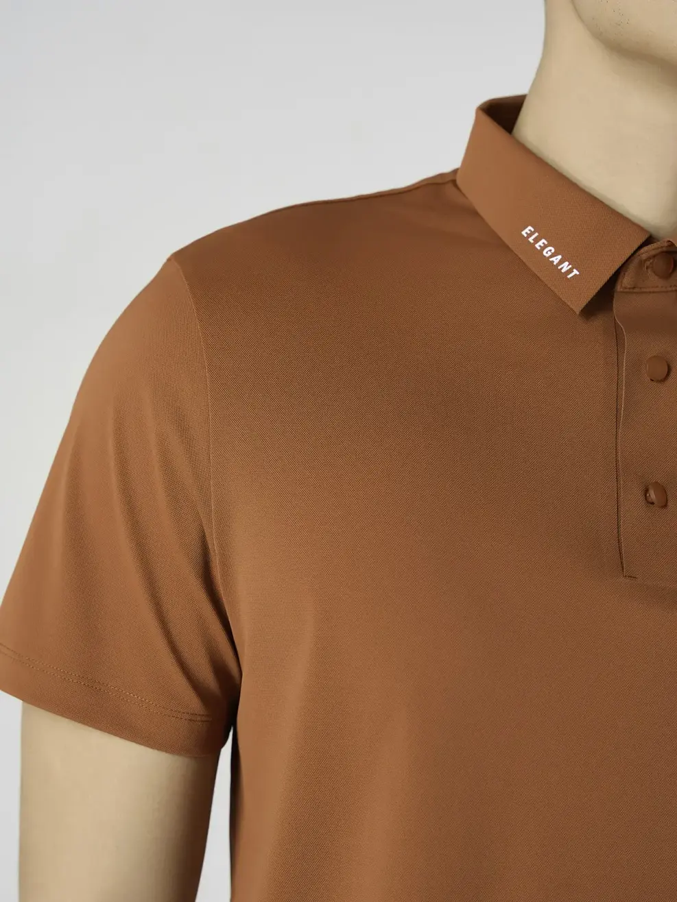 Áo Polo Lá Cổ Công Nghệ Không Đường May - Màu nâu 018 - M