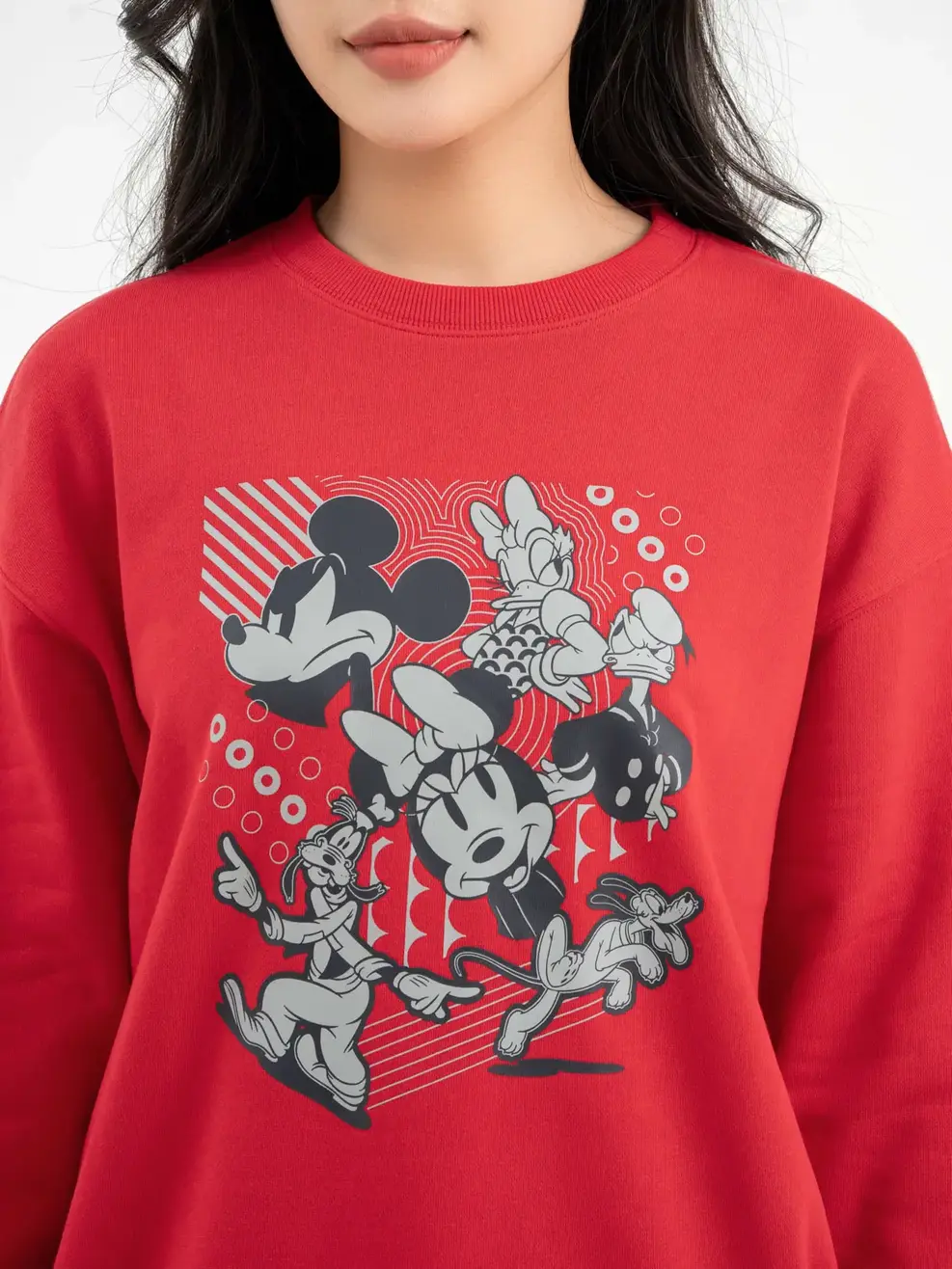 Áo Thu Đông Nữ Mickey And Friends Foundation - Đỏ - S