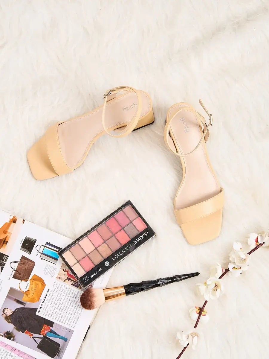 Giầy nữ sandal êm chân nữ tính - Be - 35