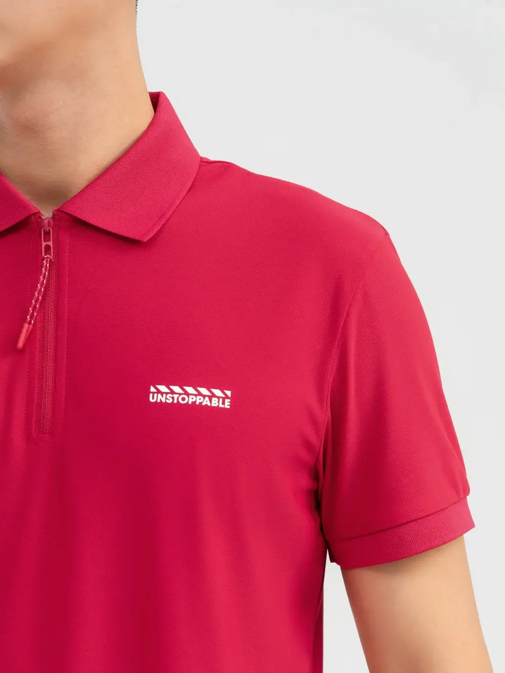 Polo Thể Thao Nam Airycool Nẹp Khóa - Đỏ - M