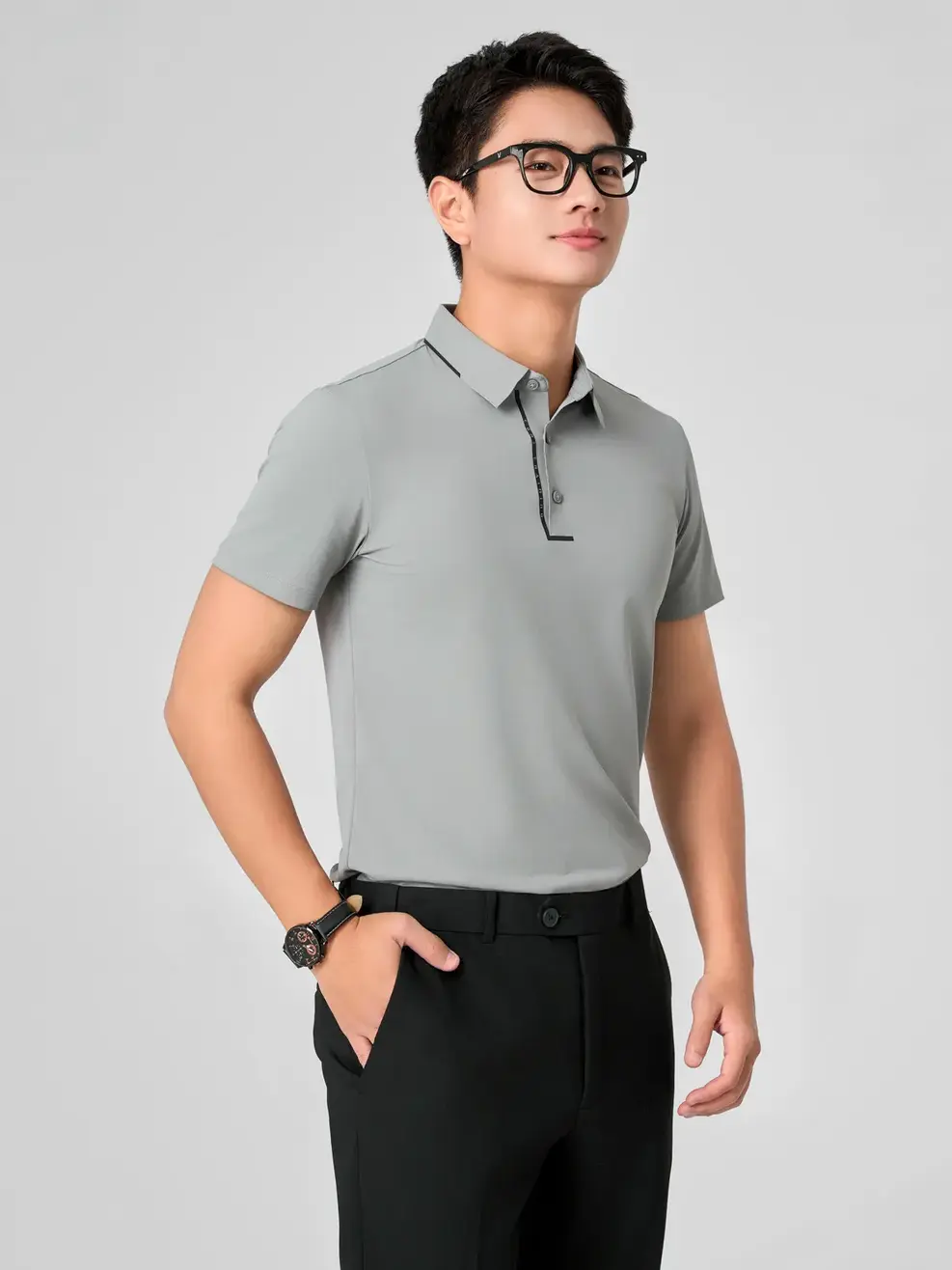 Áo Polo Seamless Tech Training - Xám 011 - L