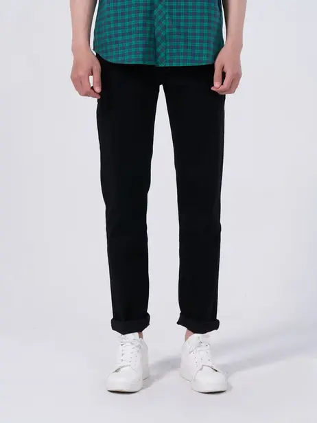 Quần Jeans Nam Slimfit Tối Màu Co Giãn