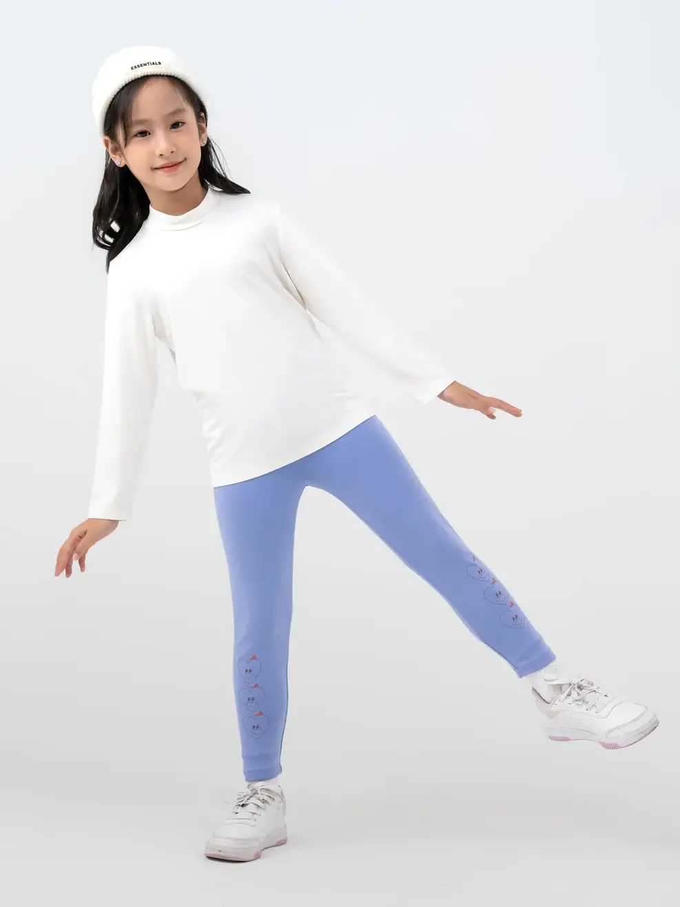 Áo Thun Trẻ Em Giữ Nhiệt Cổ 3cm - Trắng - 2