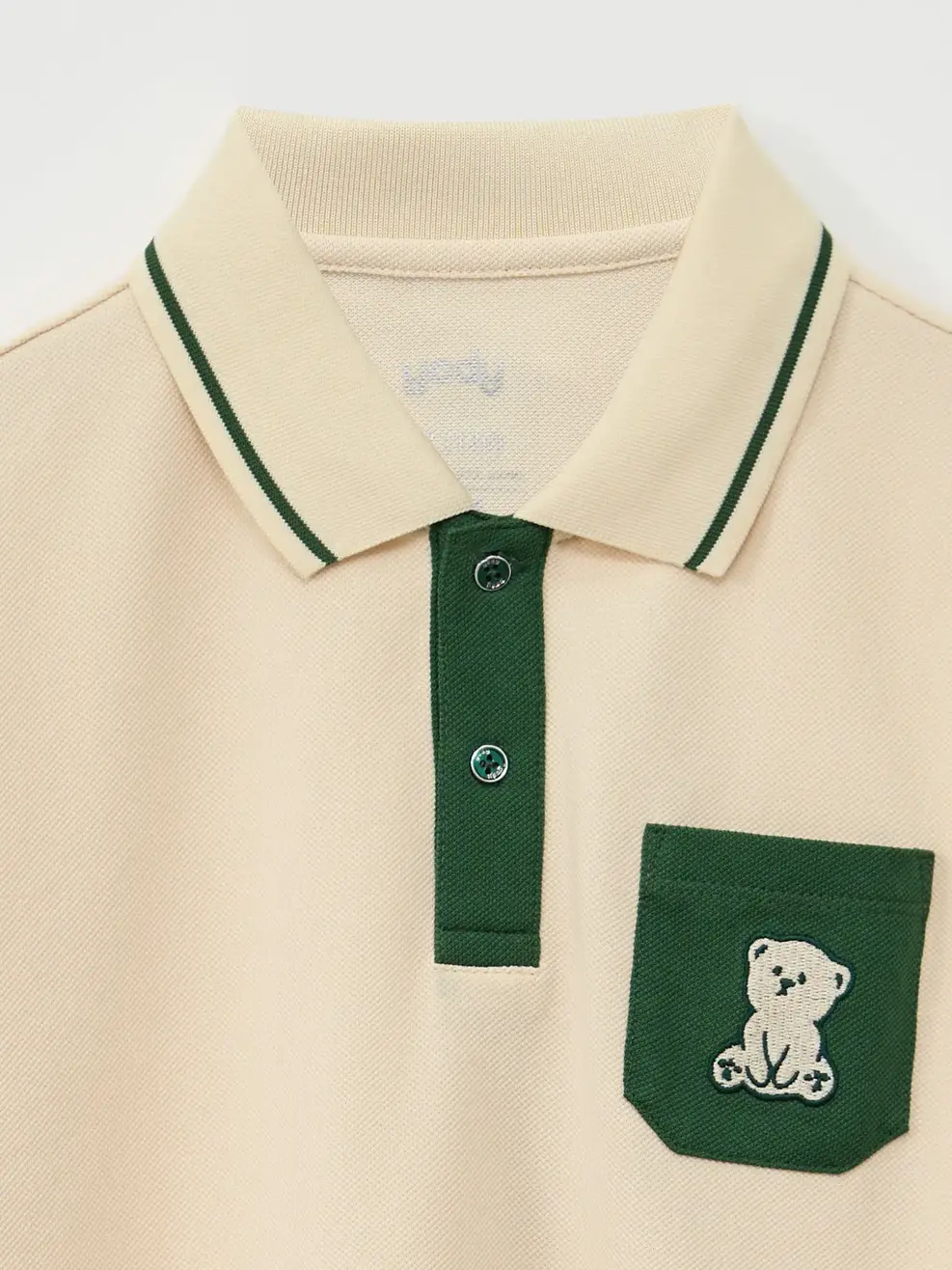ÁO POLO TRẺ EM CÓ TÚI NGỰC - Be - 2