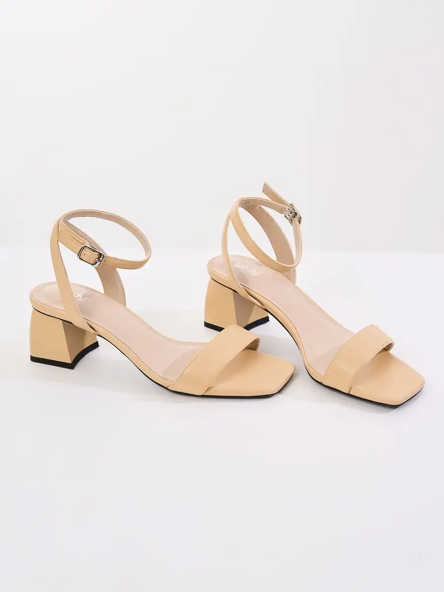 Giầy nữ sandal êm chân nữ tính - Be - 35