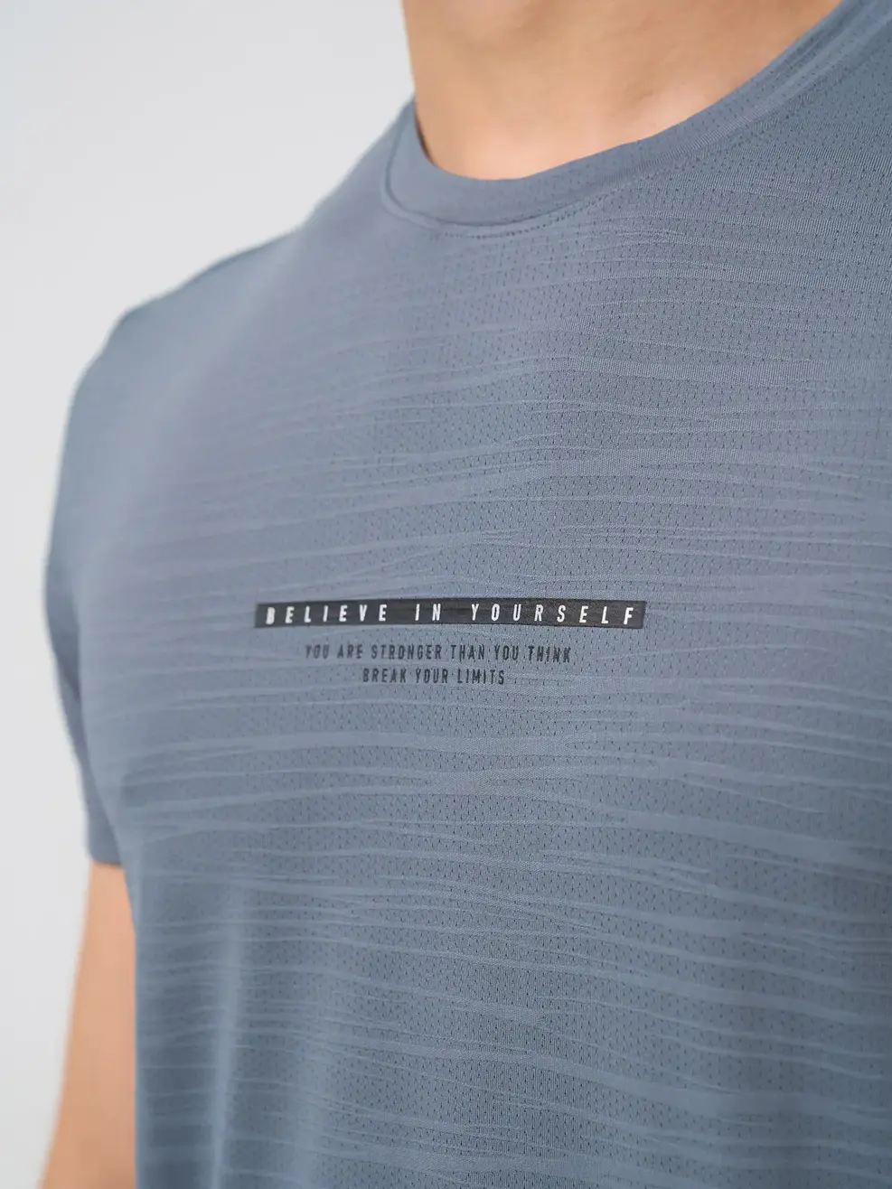 Áo Phông Nam Thể Thao Dệt Thoáng Khí - Than chì 009 - 3XL