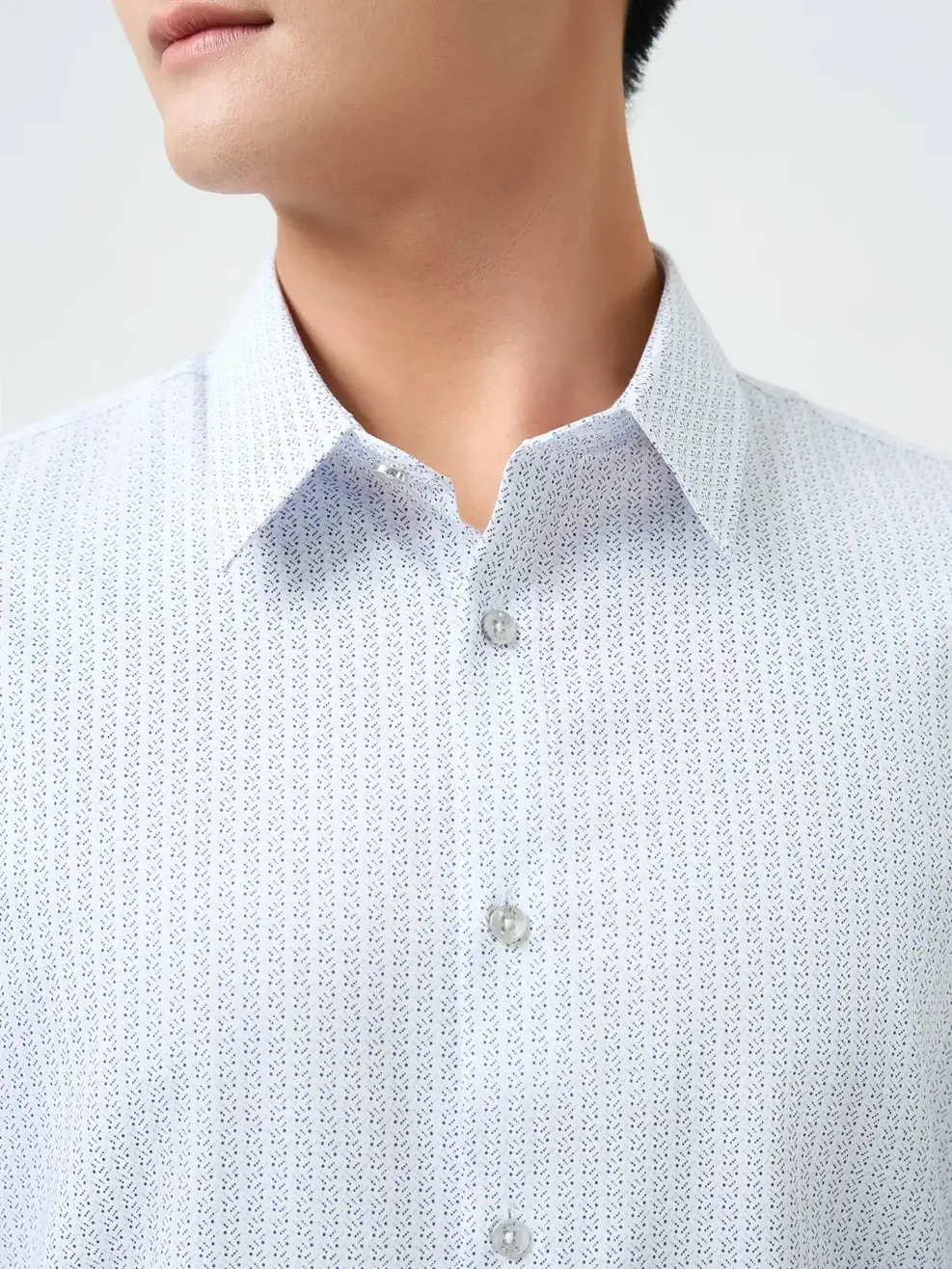 Áo Sơ-mi Nam Dài Tay Họa Tiết - Họa tiết xanh da trời 188 - M