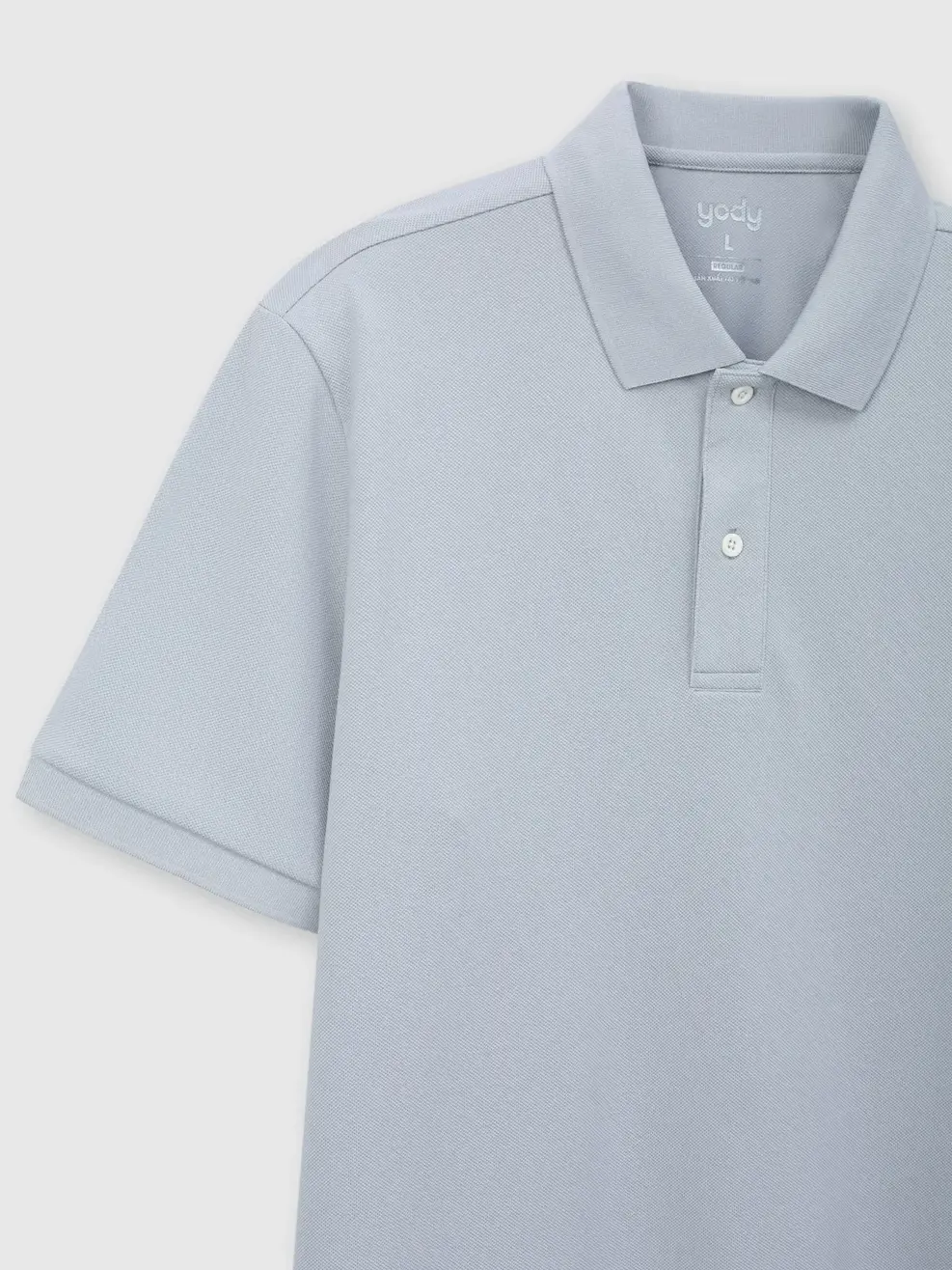 Áo Polo Nam Ngắn Tay Nẹp To -  Xám 185 - M