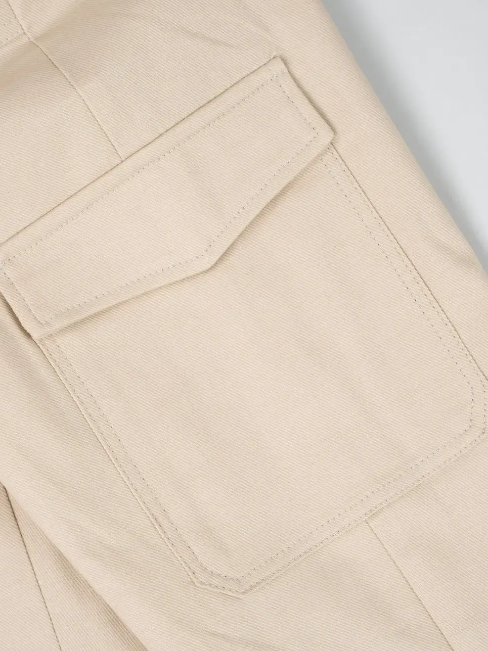 Quần Dài Trẻ Em Kaki Túi Sườn - Be - 2