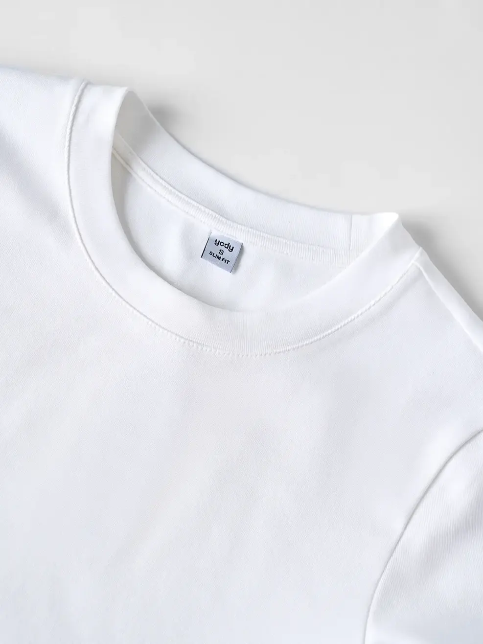 Áo Phông Nữ Slimfit Thun Rib Coton Mềm - Trắng 001 - S
