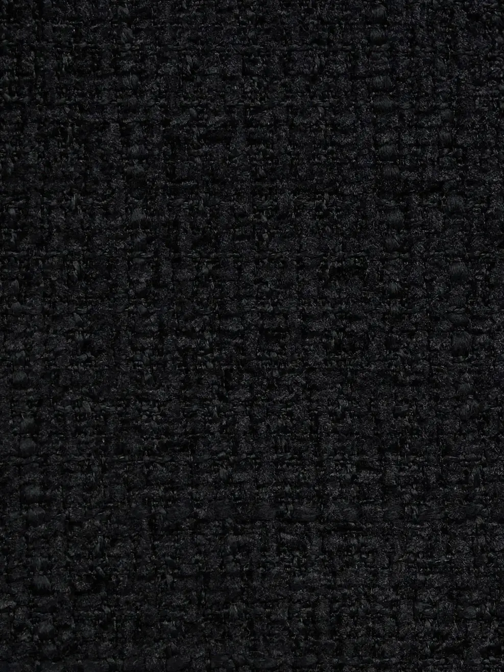 Áo Khoác Nữ Dạ Tweed Cổ Vest  - Đen - S