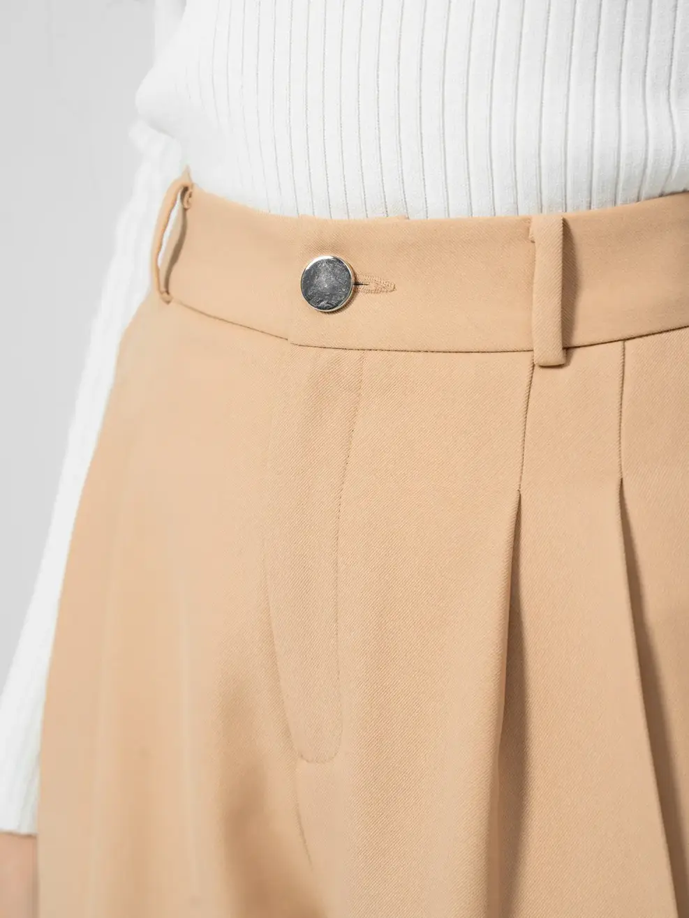 QUần tây nữ ống suông đứng 2 ly - Be