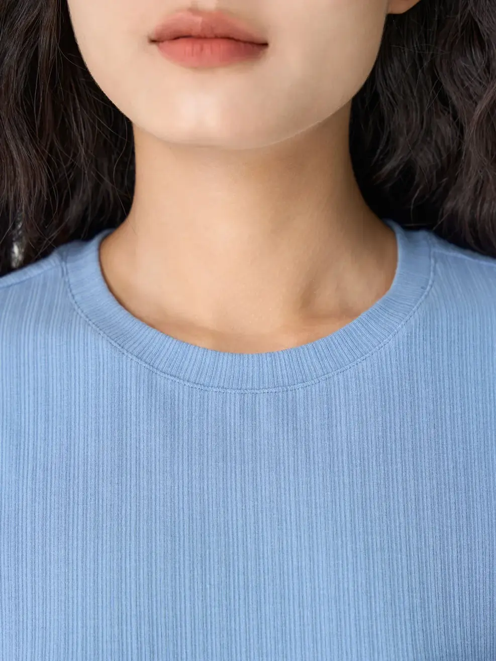 Áo Phông Dáng Suông Túi Ngực - Xanh 036 - S