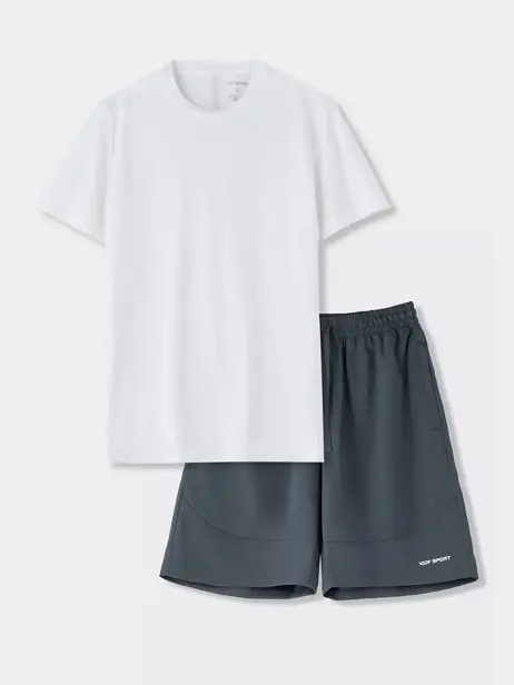 Bộ Đồ Nam Yody Sport Phối Vải Thoáng Khí