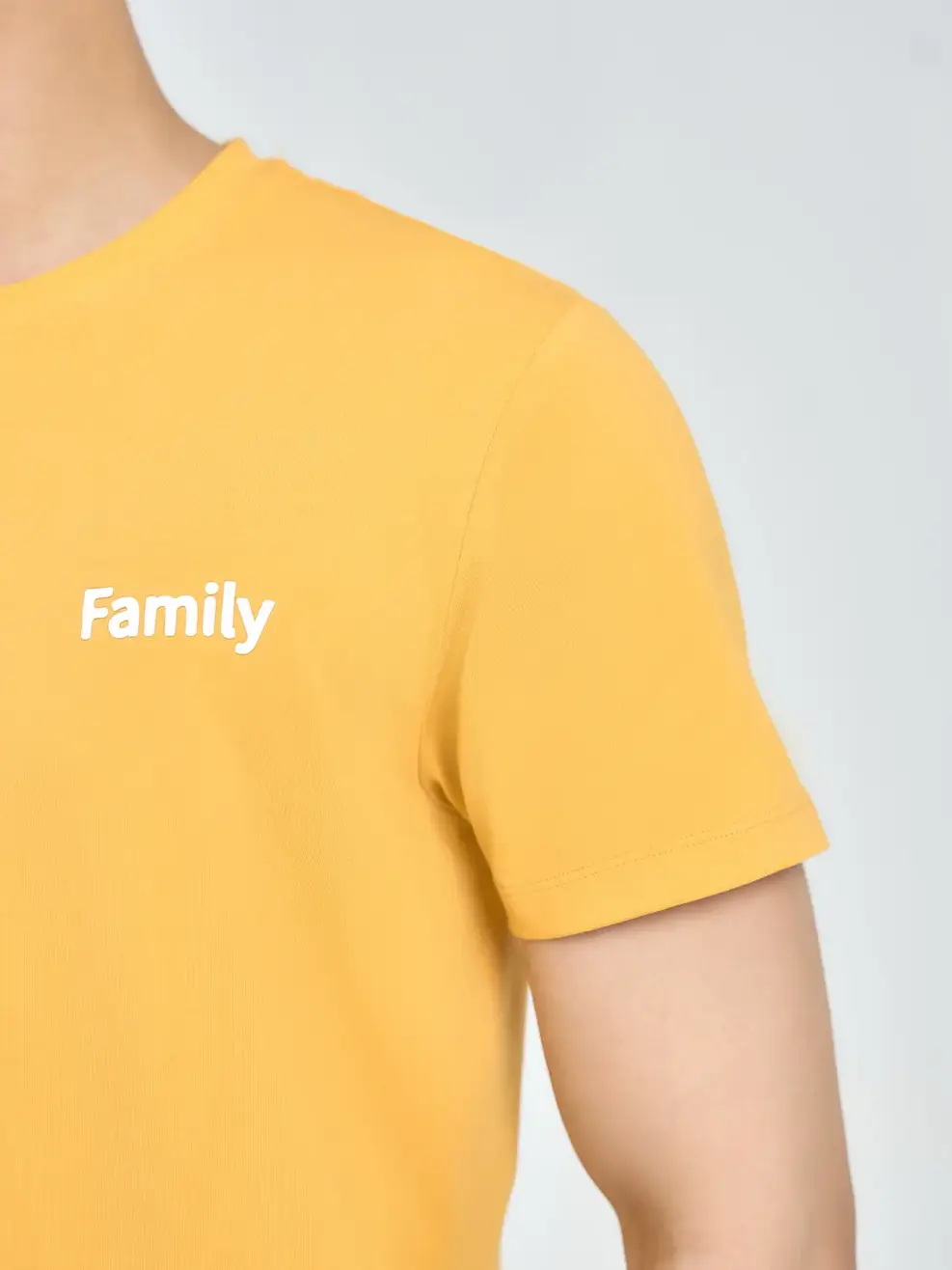 Áo thun nam family - Vàng - 2XL