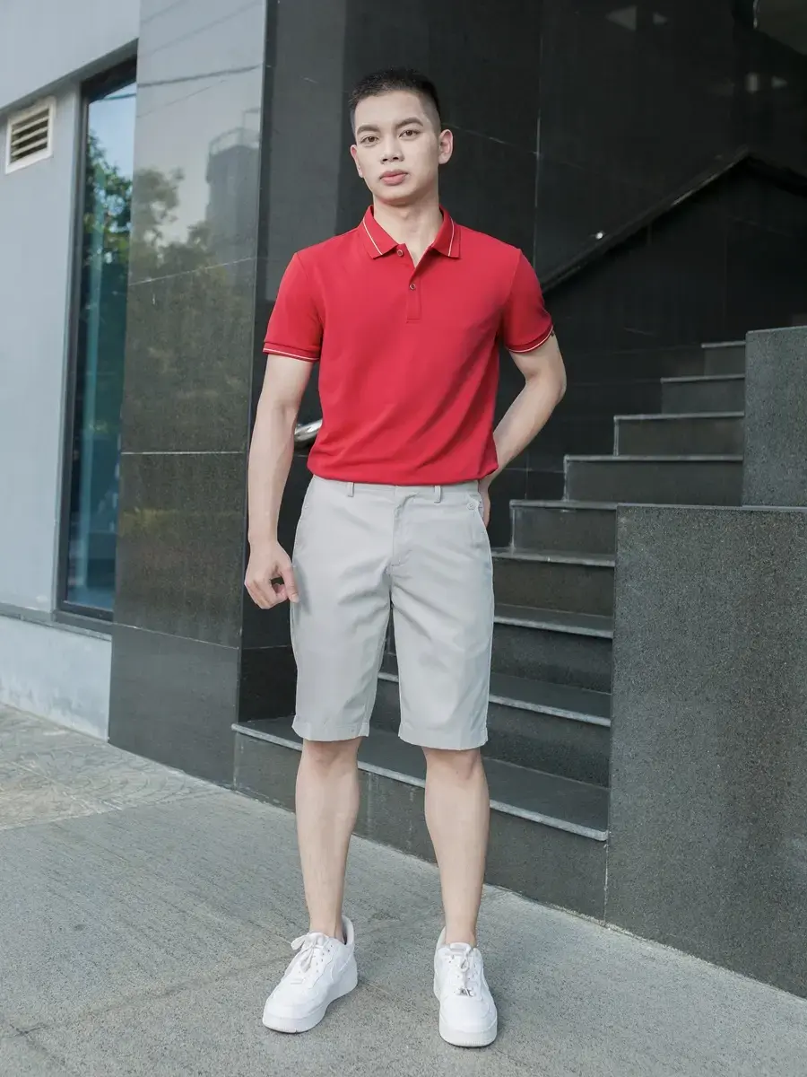 Quần sooc nam súp sườn - Ghi - 30