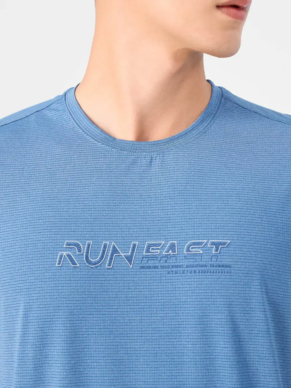 T-SHIRT THỂ THAO NAM RUN FAST - Xanh dương - 2XL