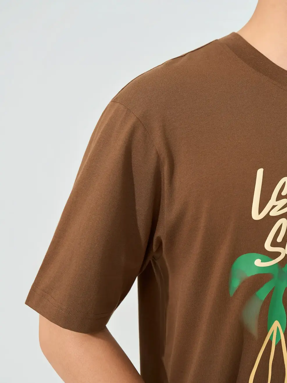 Áo Phông Let's Go Summer - Nâu 123 - L